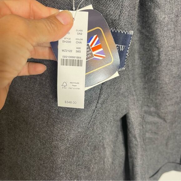 J Crew Ludlow Slim-fit suit jacket in English cotton-wool blend NWT - Picture 11 of 11